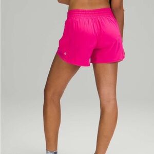 Lululemon Hotty Hot High-rise 4” shorts in Sonic Pink